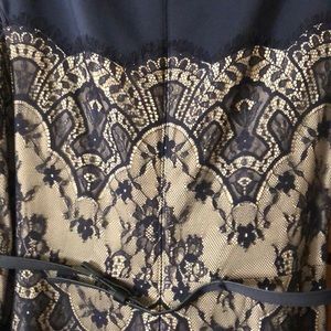 Tadashi Shoji stunning navy cocktail dress.